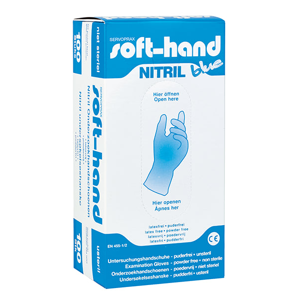 Soft-Hand Undersökningshandskar - Nitrile - Puderfri - 100 st/förp