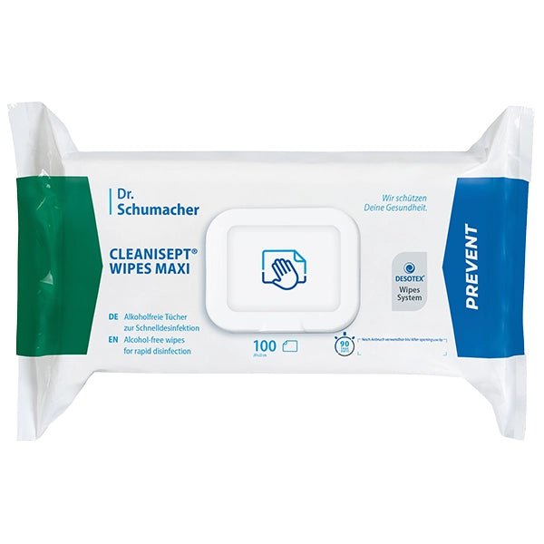 Desinfektionsservetter Flowpack för t.ex. ultraljudsprober - 6 x 100 servetter