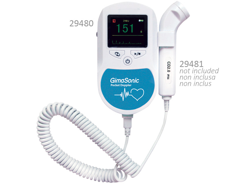 GIMASONIC POCKET DOPPLER MED FÄRGDISPLAY - Utan Probe/Sond