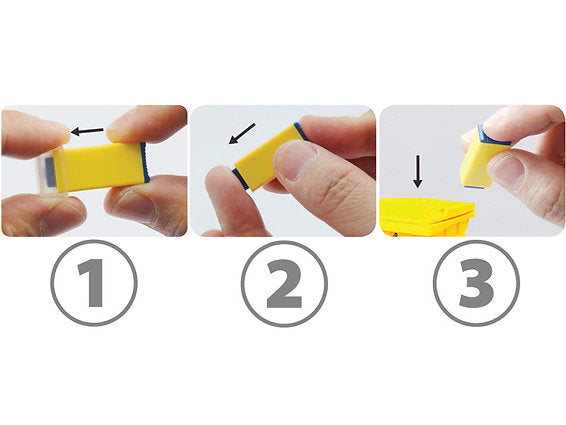 FYRKANTIG SÄKERHETSNÅL 21G - Automatiska lansetter - 100 st/förpackning