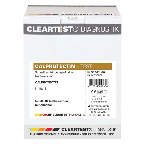 CLEARTEST Calprotectin Snabbtest - 10 st/förpackning