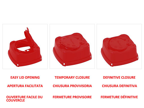 Kanylbehållare - 22 L - 10 st/förpackning