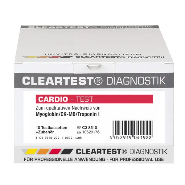 Cleartest Cardio Myoglobin/CK-MB/Trop I - 10 st/förpackning