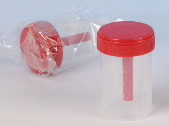 Behållare - Fecesprov / Avföringsprov 60ml - 500 st/förpackning