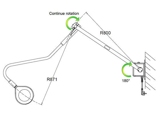 SATURNO OPERATION LED LJUS - vägg