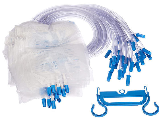 URINPÅSAR 2000 cc - tub 130cm - non-return/exaust valve - 30 st/förpackning