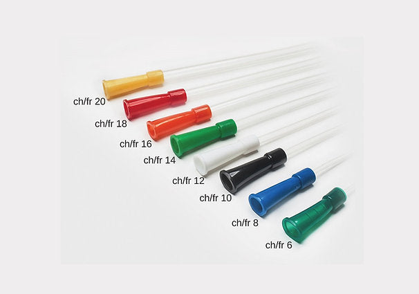 SUGKATETER - 90cm - PVC FRI - STERILA - med konformad adapter - 100 st/förpack