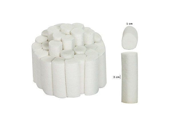 DENTAL BOMULLSRULLAR 1 x 3,8 cm - 10000 st/förpackning