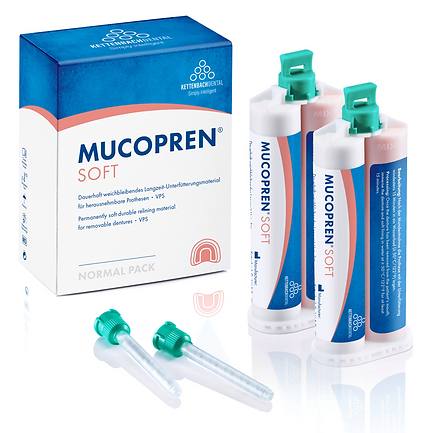 Mucopren® Soft Normal Pack 2 x 50ml +6 blandningsspetsar ø 6.5 mm