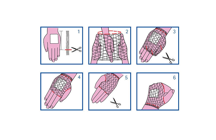 Surgifix® Elastiskt rörformigt nät - Handled/Hand - 10 st/förpackning
