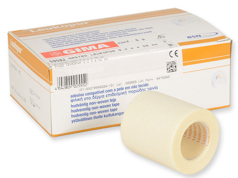 BSN LEUKOPOR FIXERINGS TEJP - 50 mm x 9,2 m - 6 st/förpackning