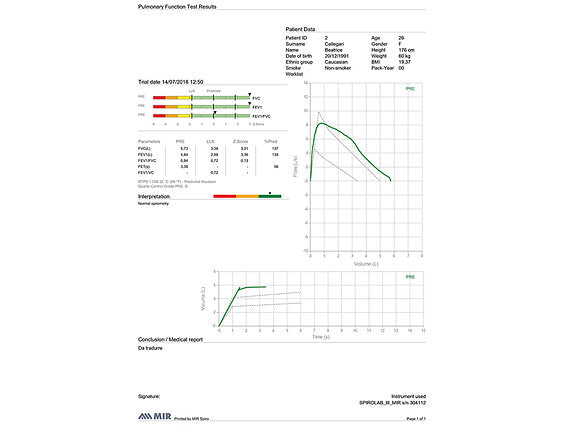 SPIROLAB® SPIROMETER MED 7” PEKSKÄRM