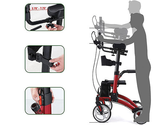 HELT JUSTERBAR STAND-UP ROLLATOR