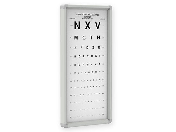 Monoyer Optometriskt diagram - 3m - Ej belysning