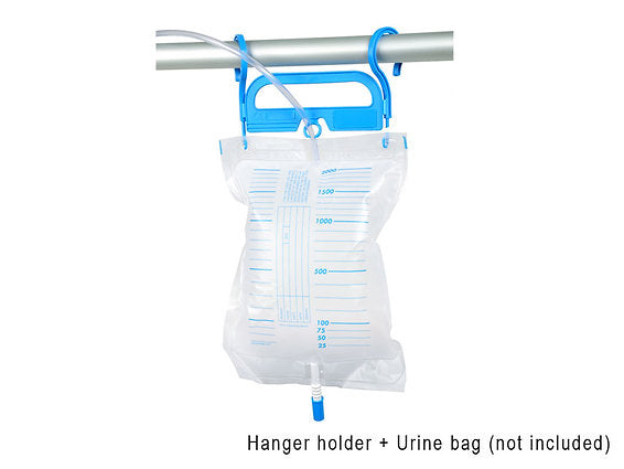 Hänghållare för urinpåsar - Blå - 200 st/förpackning