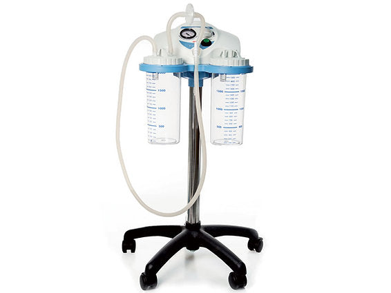 SUGASPIRATOR - SUPERVEGA PÅ VAGN - med fotpedal - sug 2x2 l burk