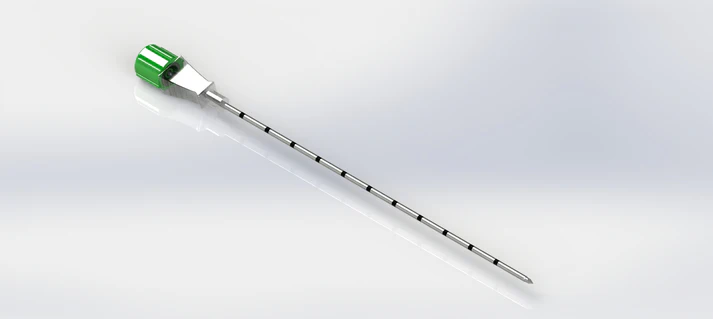 Koaxial nål 15 G x 10,5 cm - 25 st/förp