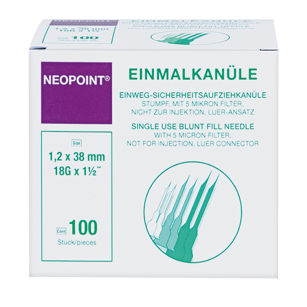Neopoint Trubbig Fill Kanyl med filter