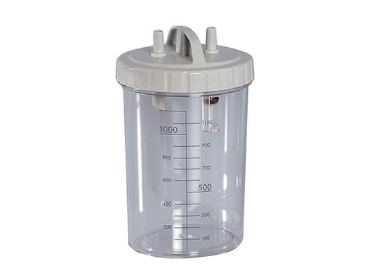 ASPIRATOR FLASKA 1 l MED LOCK - autoklaverbar 121°C