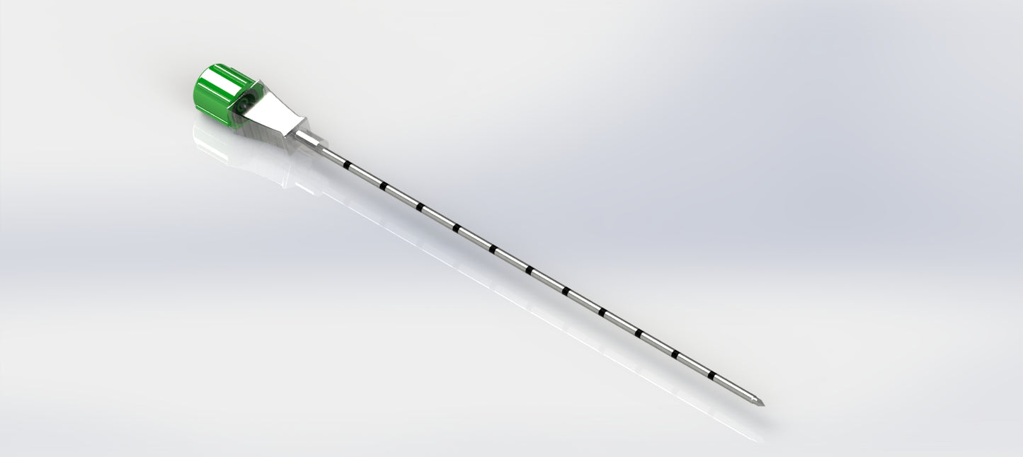 Coaxialnål 17G x 150 mm - 25 st/förp