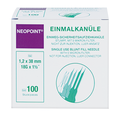 Neopoint Trubbig Fill Kanyl med filter