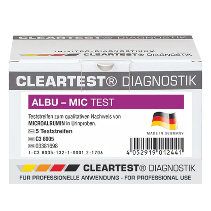 CLEARTEST Albu-Mic – Snabbtest för mikroalbumin i urin